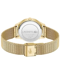 Lacoste Women's Crocodelle Gold Tone Stainless Steel Mesh Bracelet Watch, 36mm