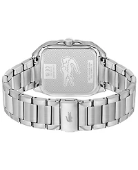 Lacoste Men's Silver Tone Stainless Steel Bracelet Watch, 39mm