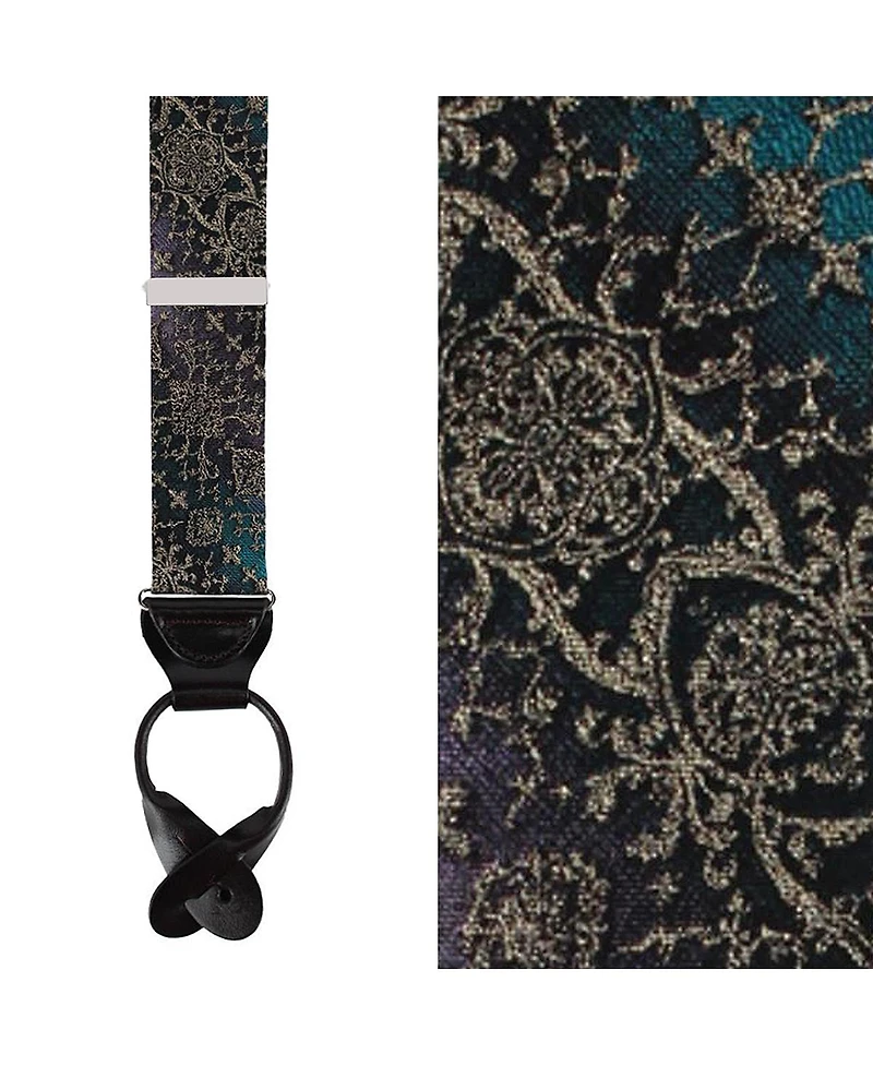 Trafalgar Men's The Spellbound Brocade Silk Button End Novelty Brace