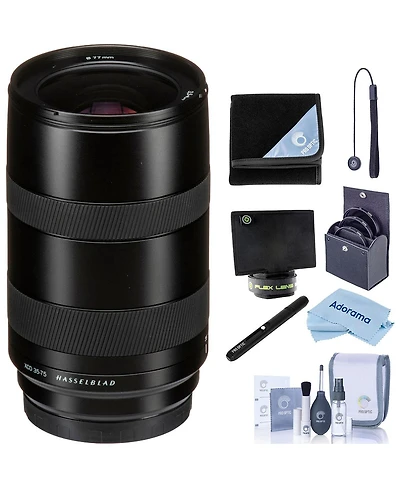 Hasselblad Xcd 35-75mm f/3.5-4.5 Lens, Bundle with 77mm Filter Kit, Lens Wrap, Lens Shade and Cleaning Kit