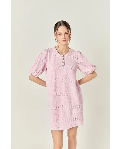 English Factory Women's Smocked Mini Dress