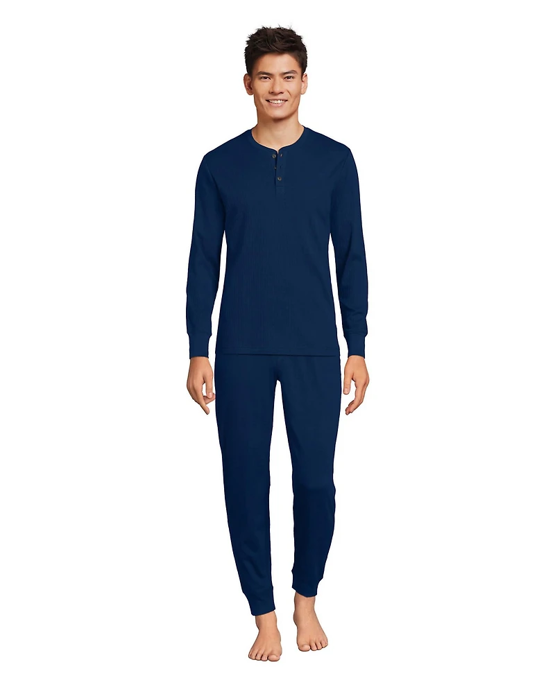 Lands' End Big & Tall Knit Jersey Sleep Jogger