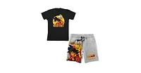 Dragon Ball Z Boys Anime Heroes Graphic Tee And Shorts Set