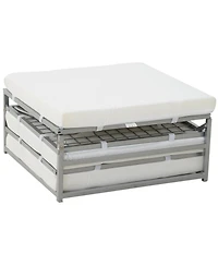 Homcom Convertible Ottoman, Guest Sleeper Bed,