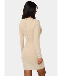 Bebe Women's Ombre Crystal Mini Dress