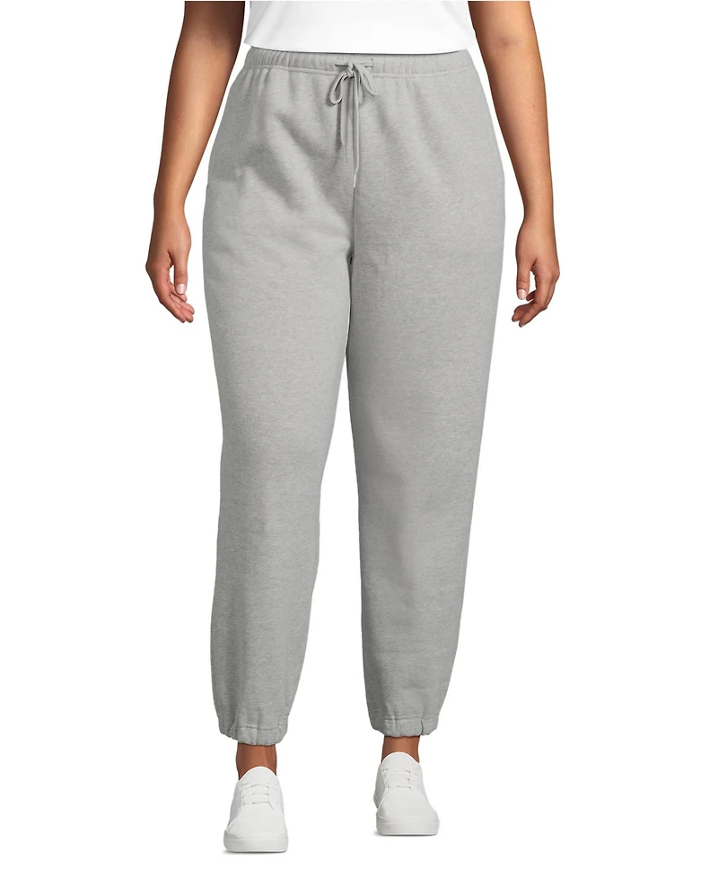 Lands' End Women's Serious Sweats High Rise Jogger Pants