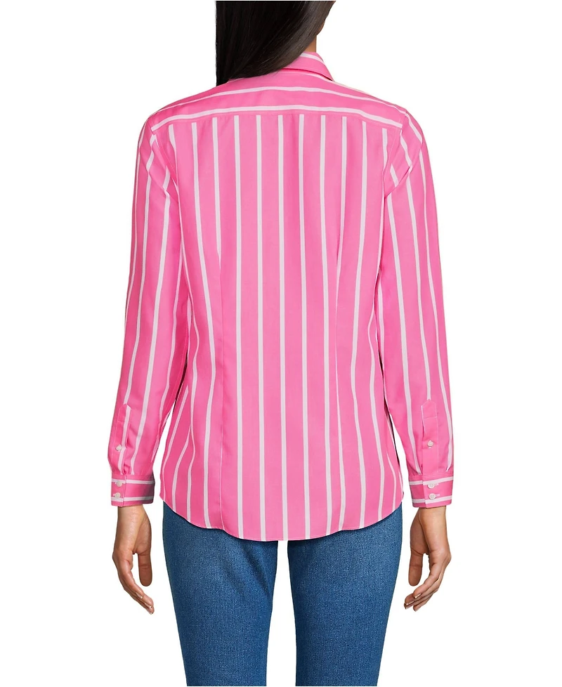 Lands' End Petite No Iron Button Front Shirt