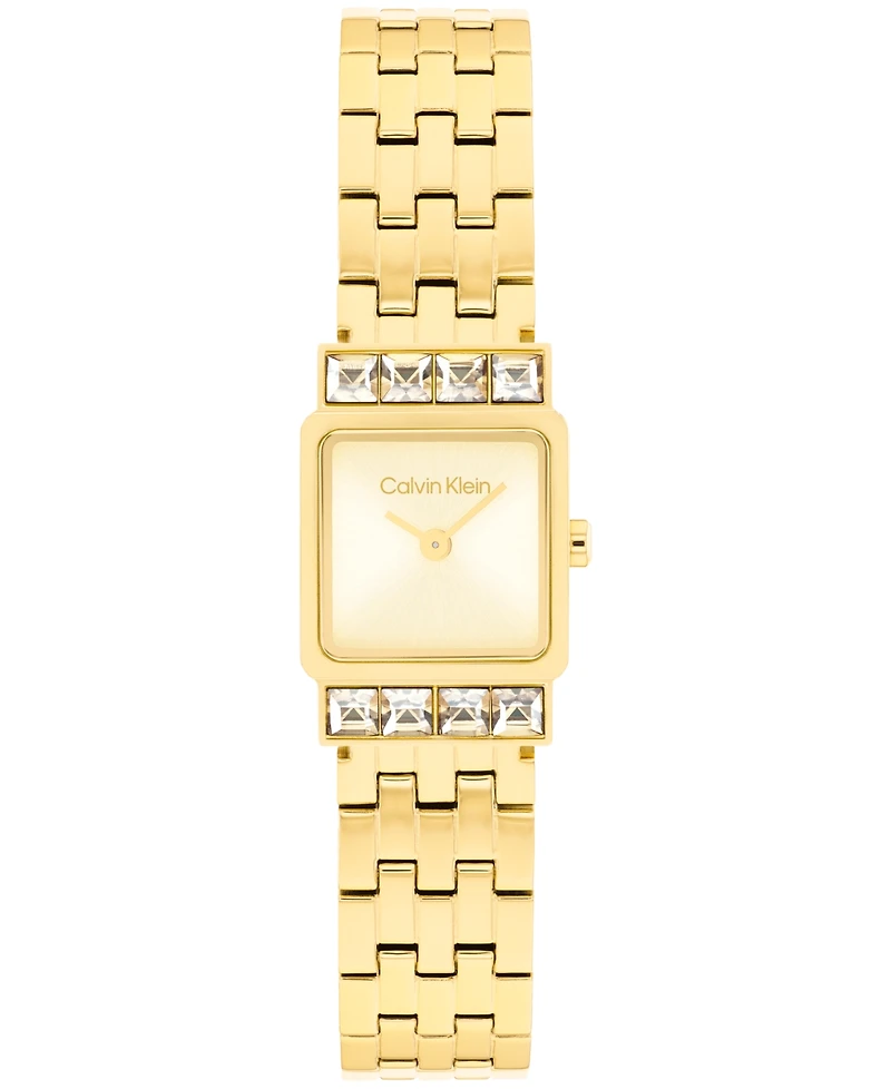 Calvin Klein Women's Poise Gold Tone Stainless Steel Bracelet Watch, 16mm