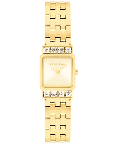 Calvin Klein Women's Poise Gold Tone Stainless Steel Bracelet Watch, 16mm