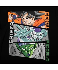 Dragon Ball Z Boys Goku, Frieza, and Piccolo Short Sleeve Tee Lounge Shorts 2-Piece Set