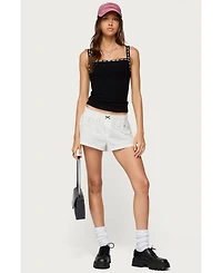 Edikted Women's Leilani Ribbon Lacey Tank Top