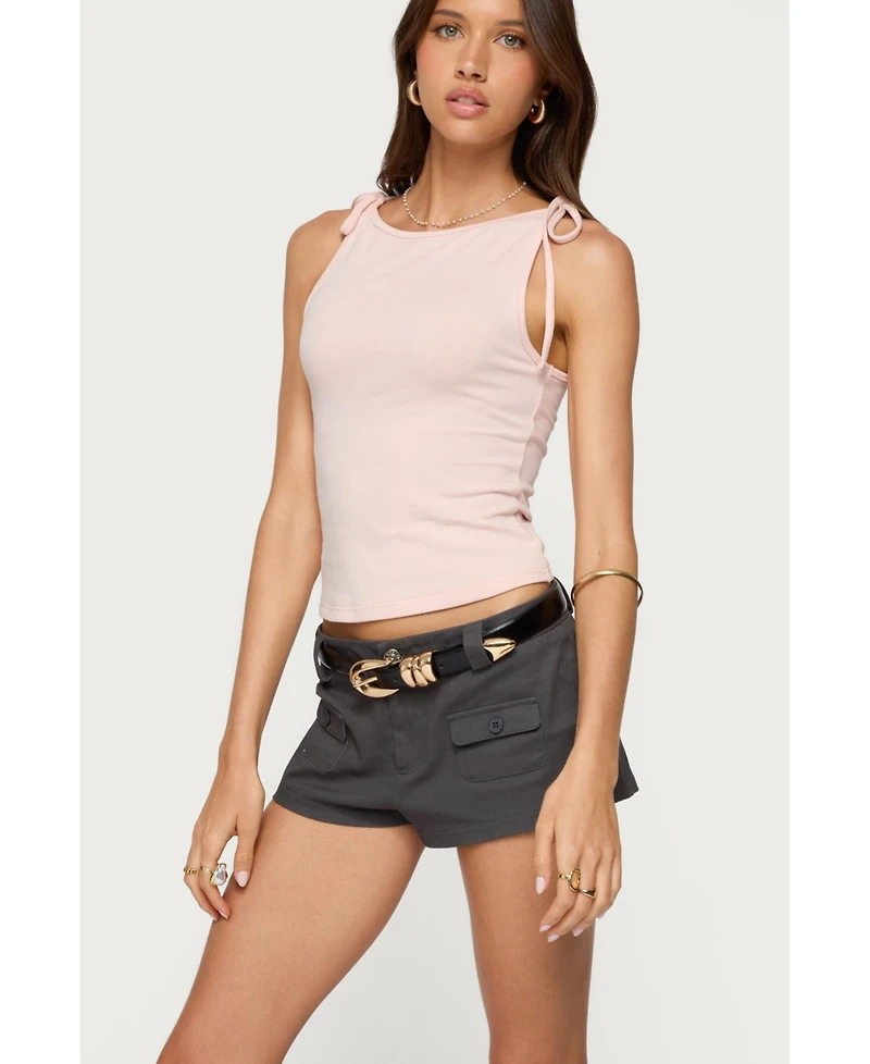 Edikted Women's Chrissy Tie Strap Tank Top