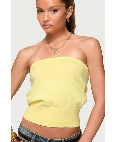 Edikted Women's Philipa Strapless Knit Top