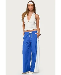 Edikted Womens Jaye Contrast Panel Track Pants