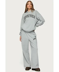 Edikted Womens Camo Crush Oversized Hoodie