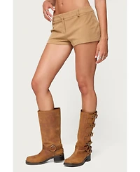 Edikted Women's Kyler Corduroy Micro Shorts