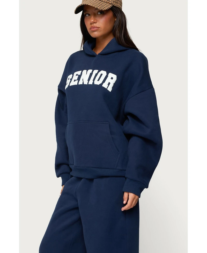 Edikted Womens Senior Girl Oversized Hoodie
