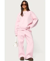Edikted Women's Love Wide Leg Sweatpants