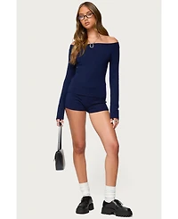 Edikted Women's Arianna Knit Shorts