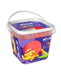 Wise Elk Okto Air Dry Clay Bucket, 910 ml (31 fl oz) — Red — Ages 8+