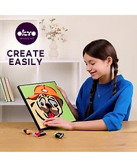 Wise Elk Okto Clay by Numbers — Pug Dog — (16.54×12.01 in) — Ages 5+