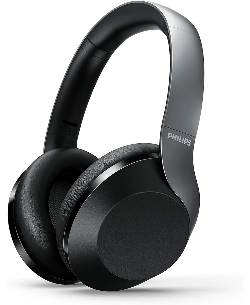 Philips Audio Performance, Active Noise Cancelling, Bluetooth 5.0 Over-Ear Headphones with Google Assistant (Black) TAPH805BK