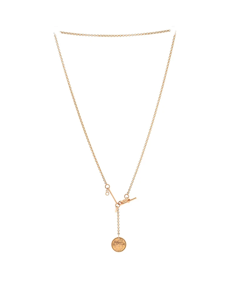 Pre-Owned Hermes Ex-Libris Pendant Necklace