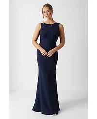 Coast Cowl Back Maxi Bridesmaid Dress