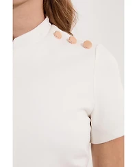 Karen Millen Belted Ponte Midi Dress