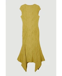 Karen Millen Women's Sleeve Trim Detail Jersey Maxi Dress