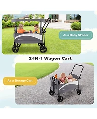 Costway Toddler 2-Seat Stroller Wagon Folding Stroller
