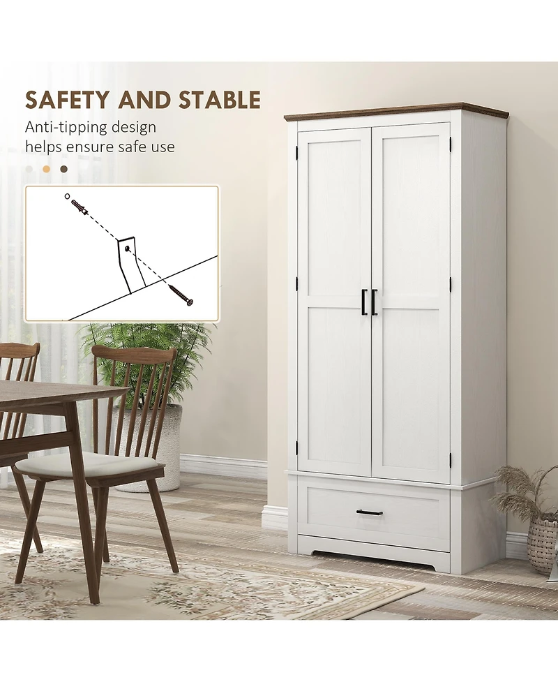 Slickblue Modern Kitchen Storage Cabinet Durable Design for Pantry and Cooking Essentials