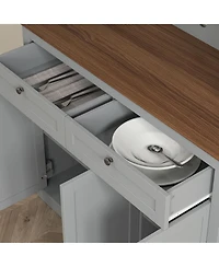 Slickblue Multi-Purpose Kitchen Storage Cabinet for Utensils, Appliances, and Pantry Items