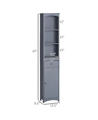 Slickblue Compact Durable Bathroom Cabinet Space Saver for Towels and Essential Storage