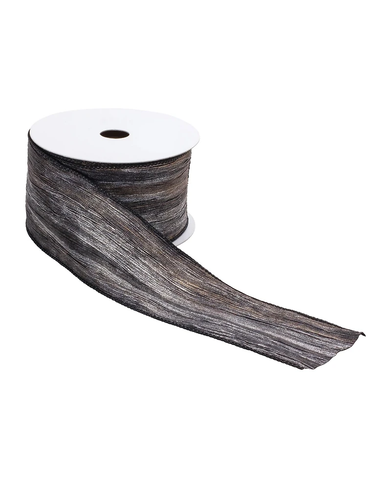 2.5" X 10 Yds. Ribbon (Set of 2) Wired Polyester For Decor