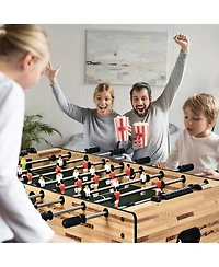 Gymax 48'' Foosball Table Home Soccer Game Table Christmas Families Party Recreation