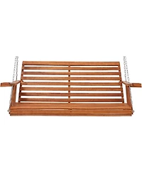 Aecojoy Upgraded 2-3 Person Wooden Porch Swing