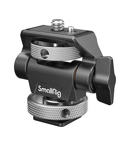 SmallRig Swivel and Tilt Adjustable Monitor Mount with Cold Shoe Mount, Locating Pin, 1/4" Thread