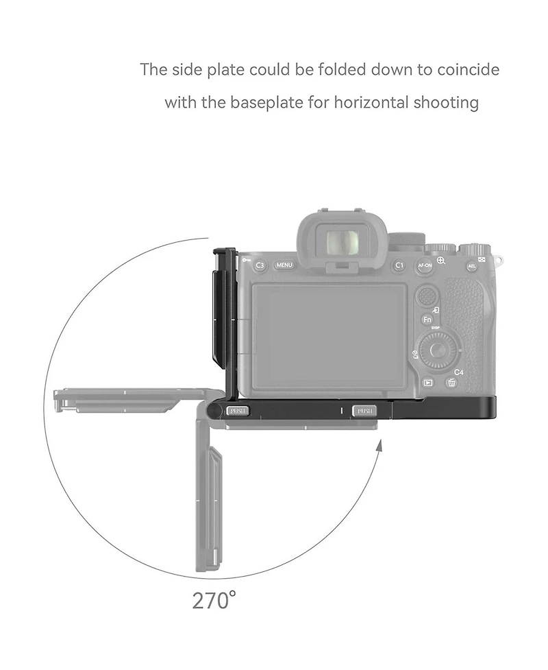 SmallRig Foldable L-Bracket for Sony Alpha 7R V/7 Iv/7S Iii Camera