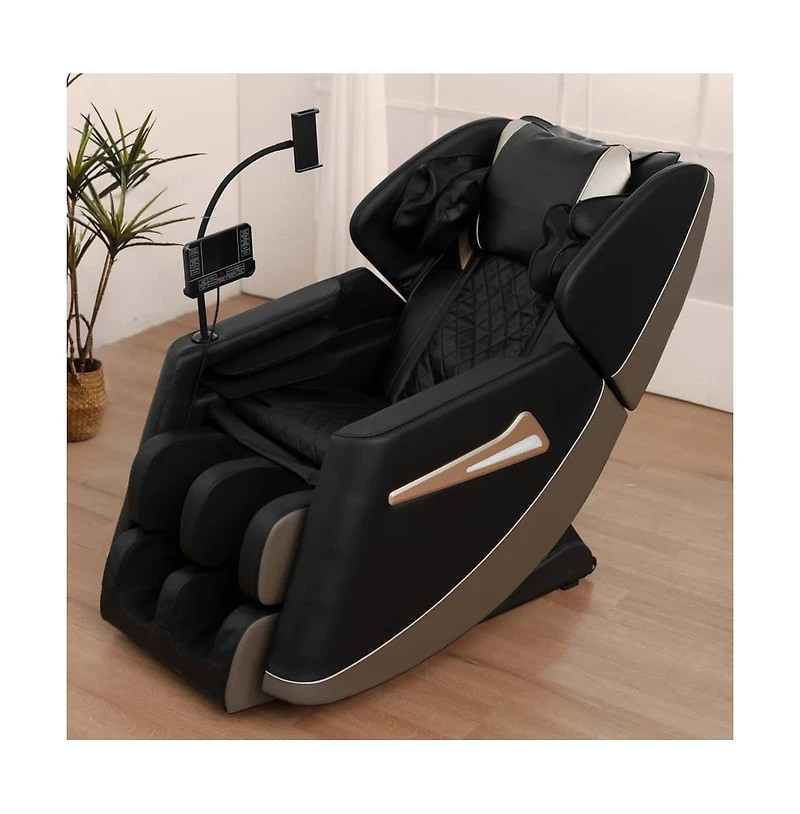 Full Body Massage Chair with Heat & Air Compression, Zero Gravity Recliner with Calf Rollers & Bluetooth-Maison Boucle
