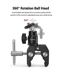 SmallRig CoolClamp Mount with 1/4" Screw Ball Head Mount