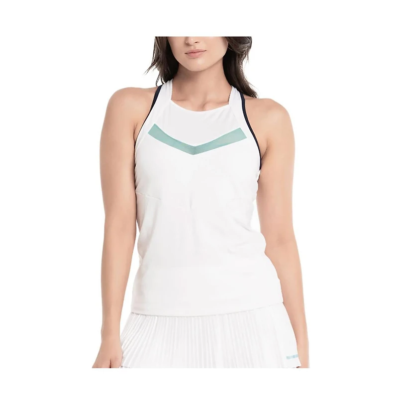 Lucky In Love V.i.p. Womens Tennis Tank with Built-In Bra