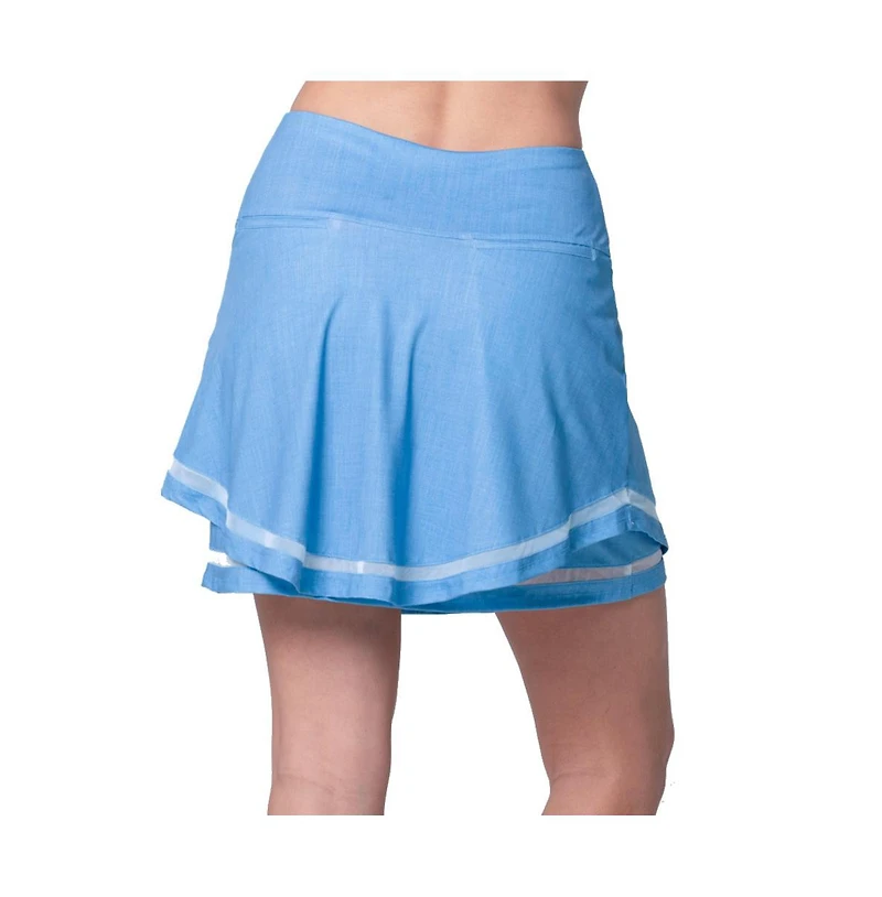 Lucky Love Linen Play Knee Length Womens Golf Skort
