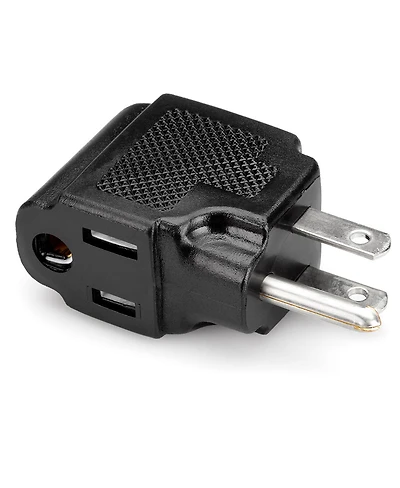 Hosa Technology Nema 5-15R to Nema 5-15P Right-Angle Power Adapter