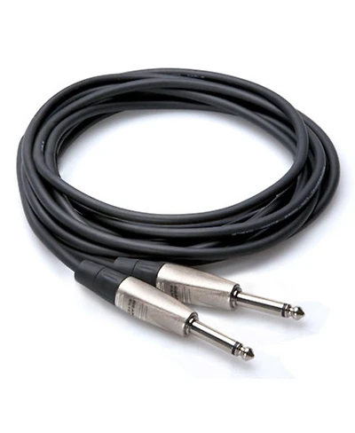 Hosa Technology 10' Pro Unbalanced Interconnect Rean 1/4" Male to 1/4" Male Ts Cable