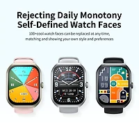 Sugift Smart Watch with 2.1" Hd Touchscreen, Bluetooth Calling, Wellness Tracking, Bonus Leather Strap Included