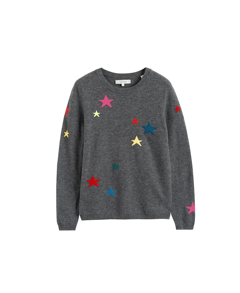 Chinti & Parker Women's Wool Cashmere Star Sweater