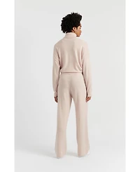 Chinti & Parker Women's Wool Cashmere Wide Leg Track Pant