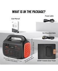Mondawe 1800W Portable Power Station with Solar Panel - Ultimate Lfp Battery Backup for Home