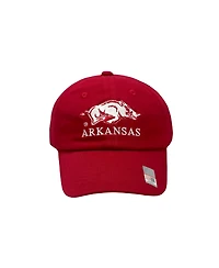 Bits & Bows Toddler Officially Licensed Arkansas Razorbacks Baseball Hat Red